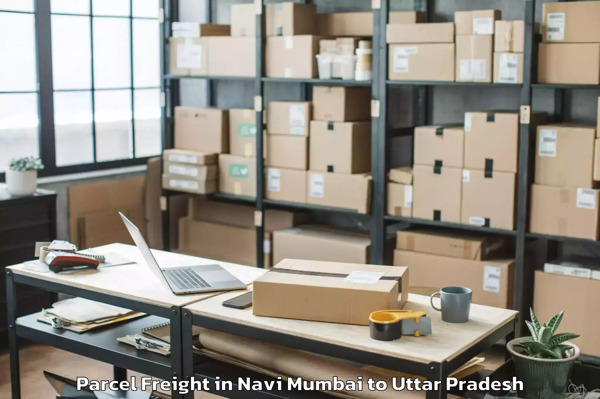 Affordable Navi Mumbai to Aligarh Parcel Freight